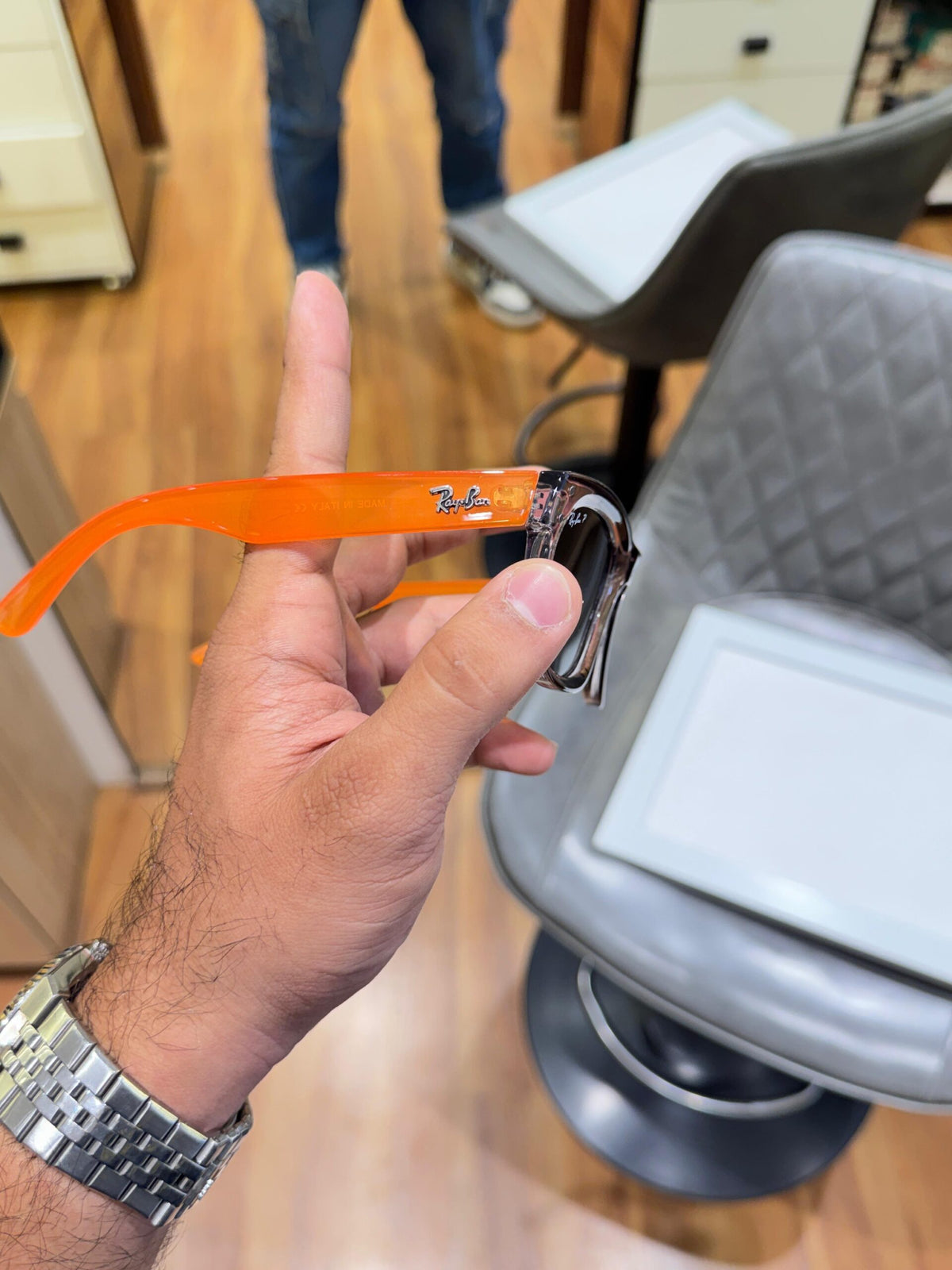 SK 0502- ORANGE BLACK LENS