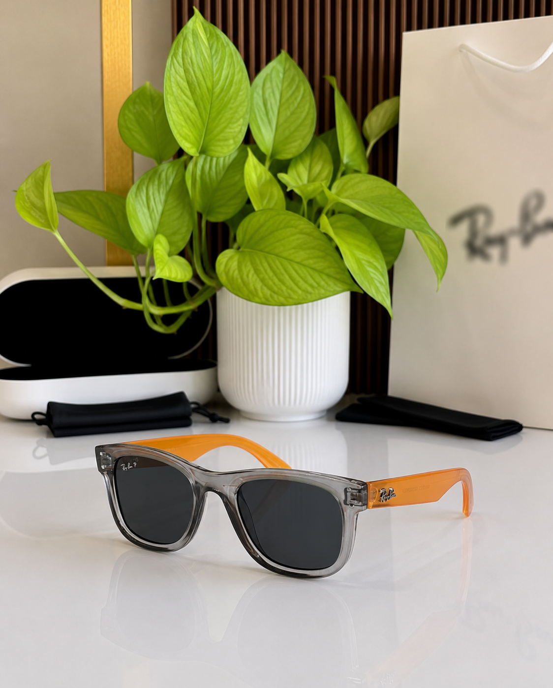 SK 0502- ORANGE BLACK LENS