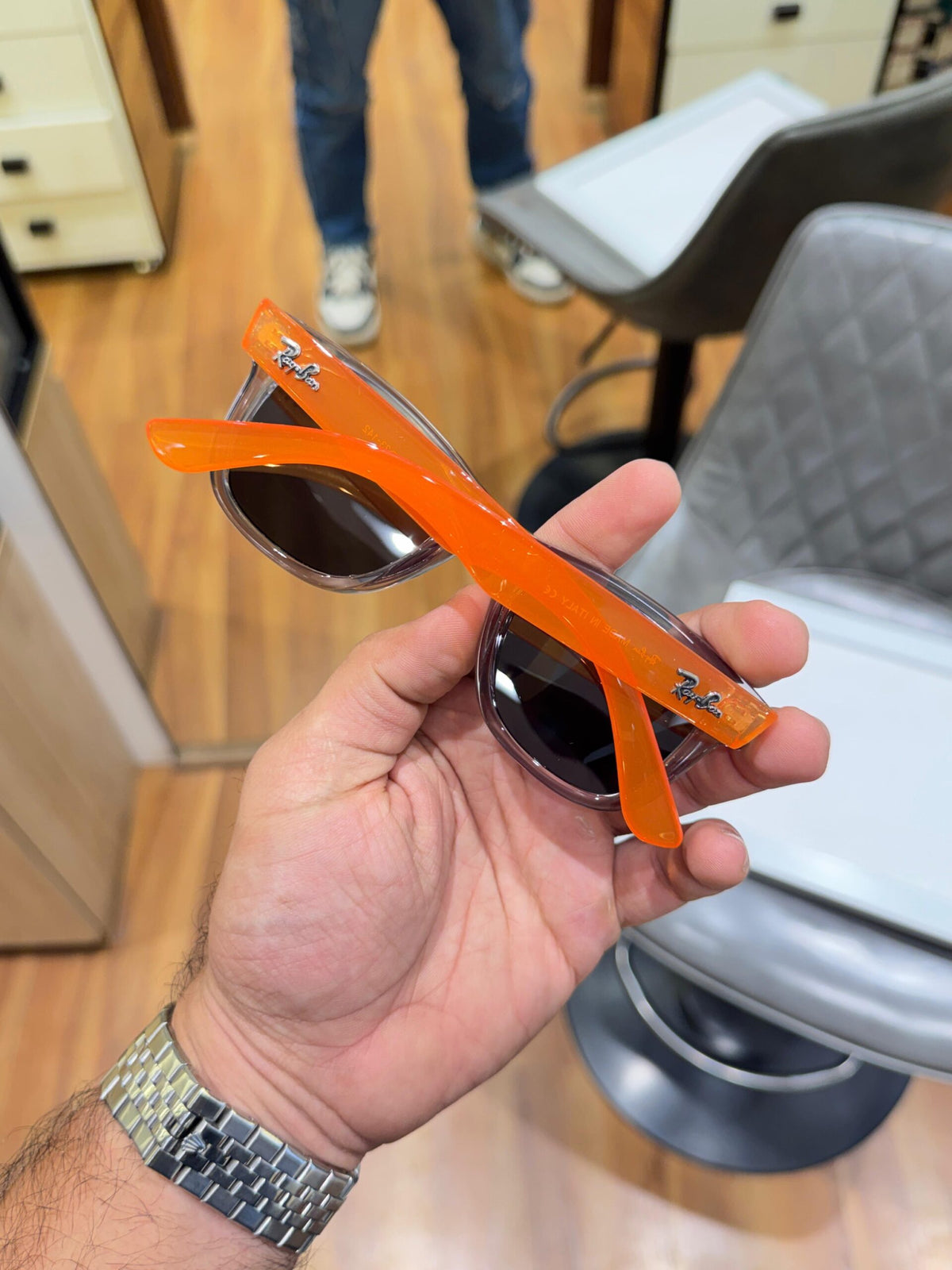 SK 0502- ORANGE BLACK LENS