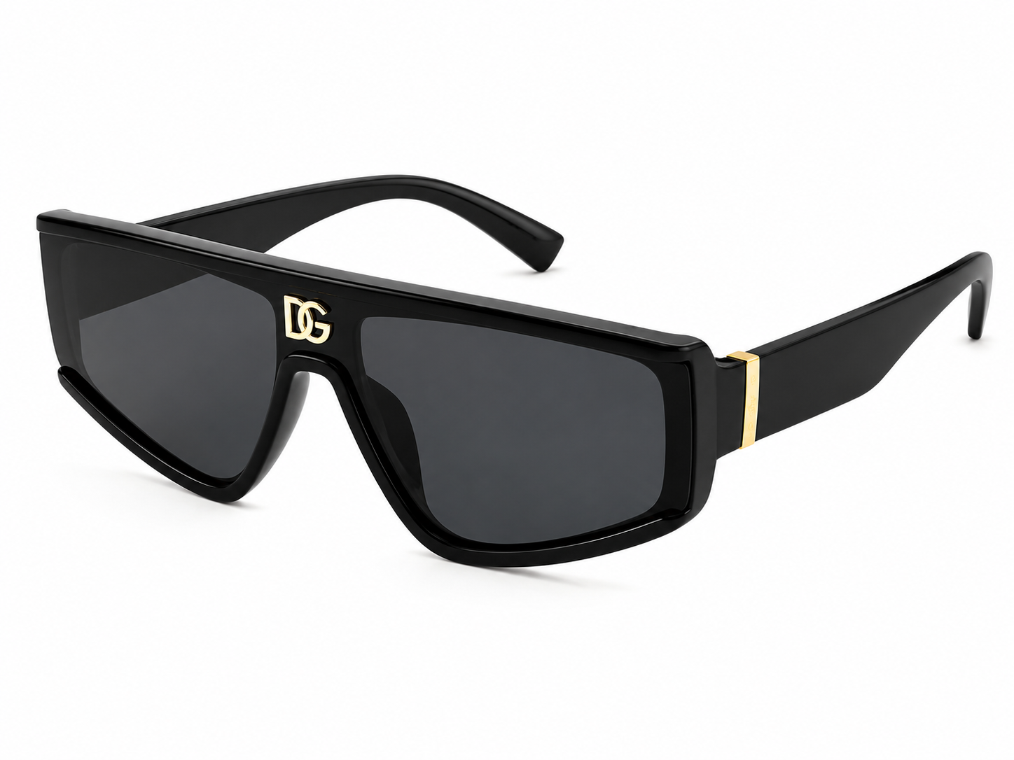 4344 Geometric Black Sunglasses