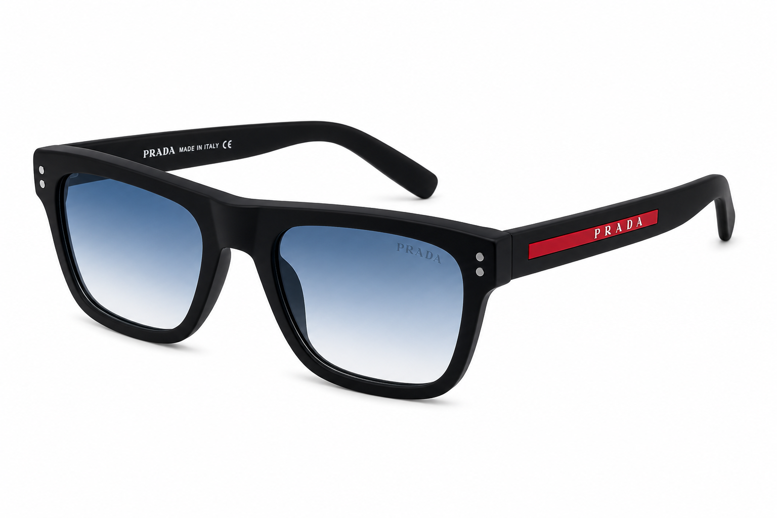 PD-666 Matte Black With Blue Lens