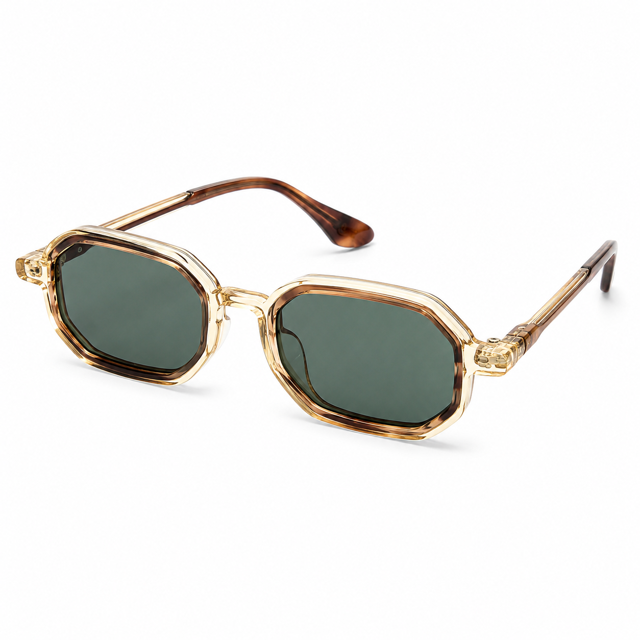 SRK Amber Edge Geometric Sunglasses