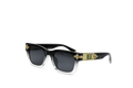 L-8898 Black Crystal Frame with Grey Lens