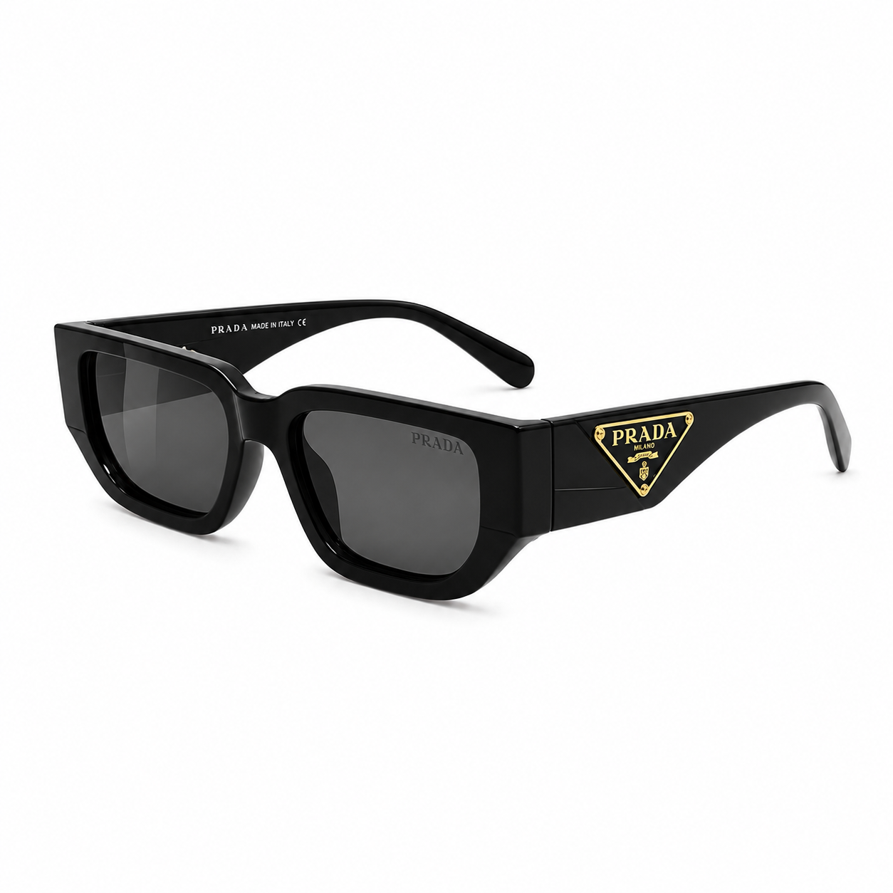 PD-4511 -Inspired Black Rectangle Sunglasses