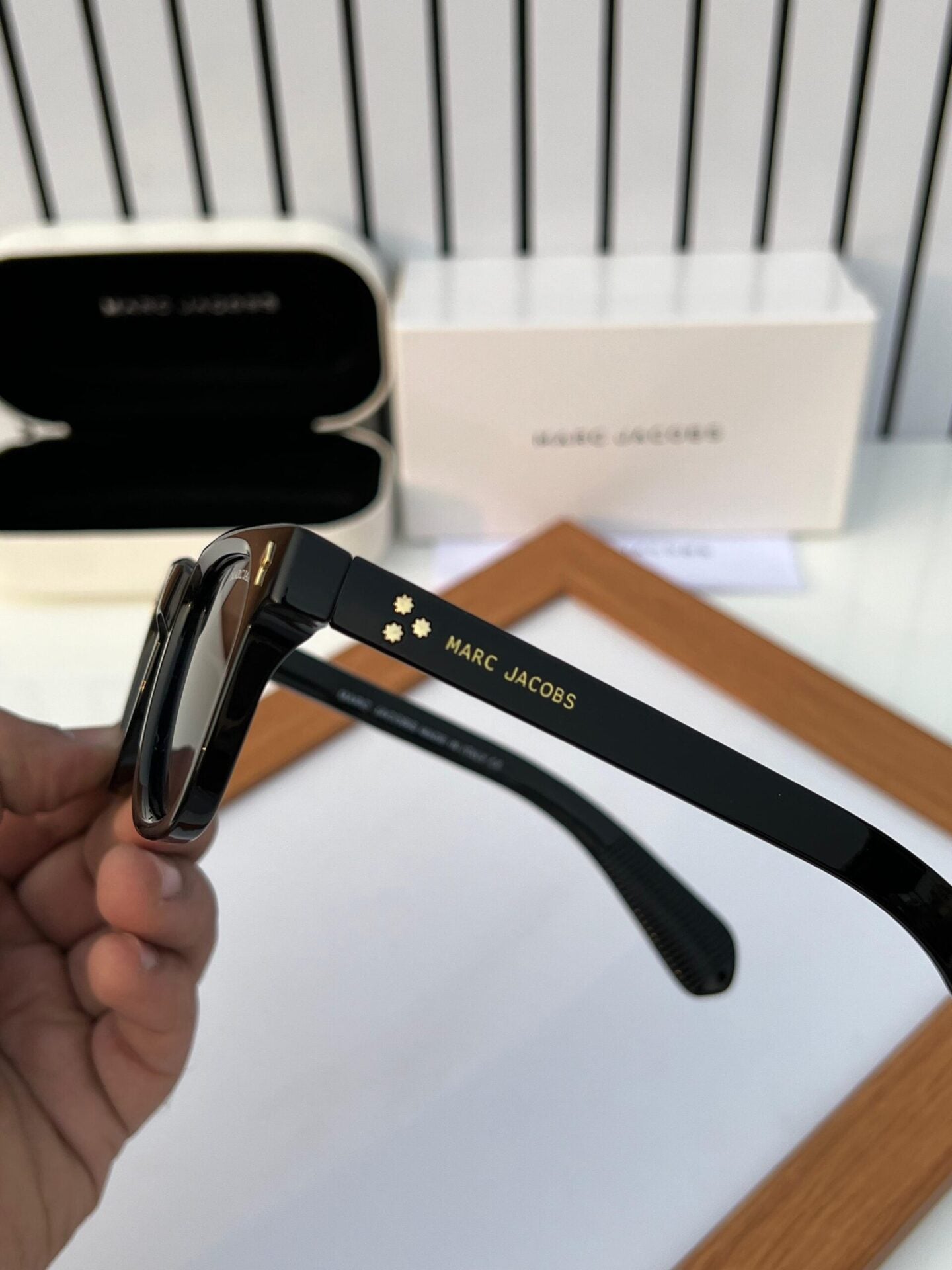 MJ Classic Black Square Sunglasses