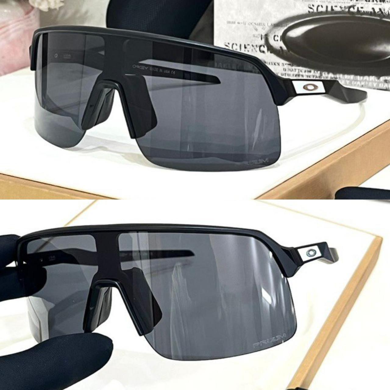Oak Shield Black and White  Sport Sunglasses Black