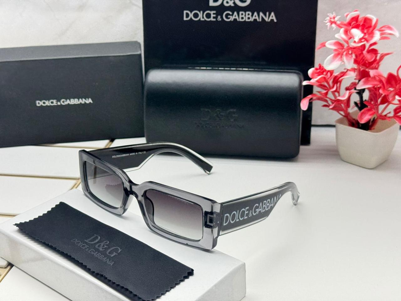 DG-3922 Grey Oversized Square Sunglasses