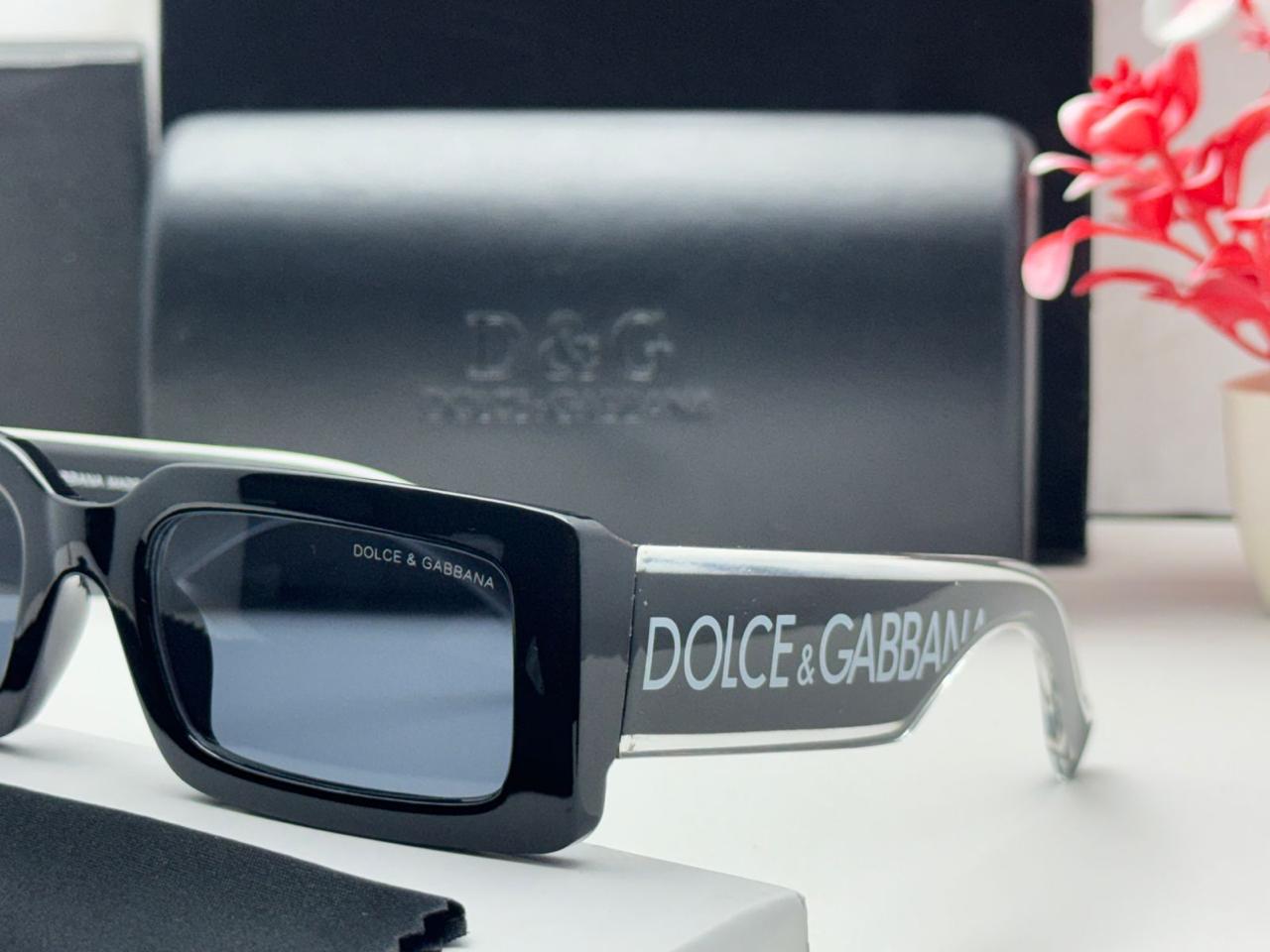 DG-3922 Black Oversized Square Sunglasses