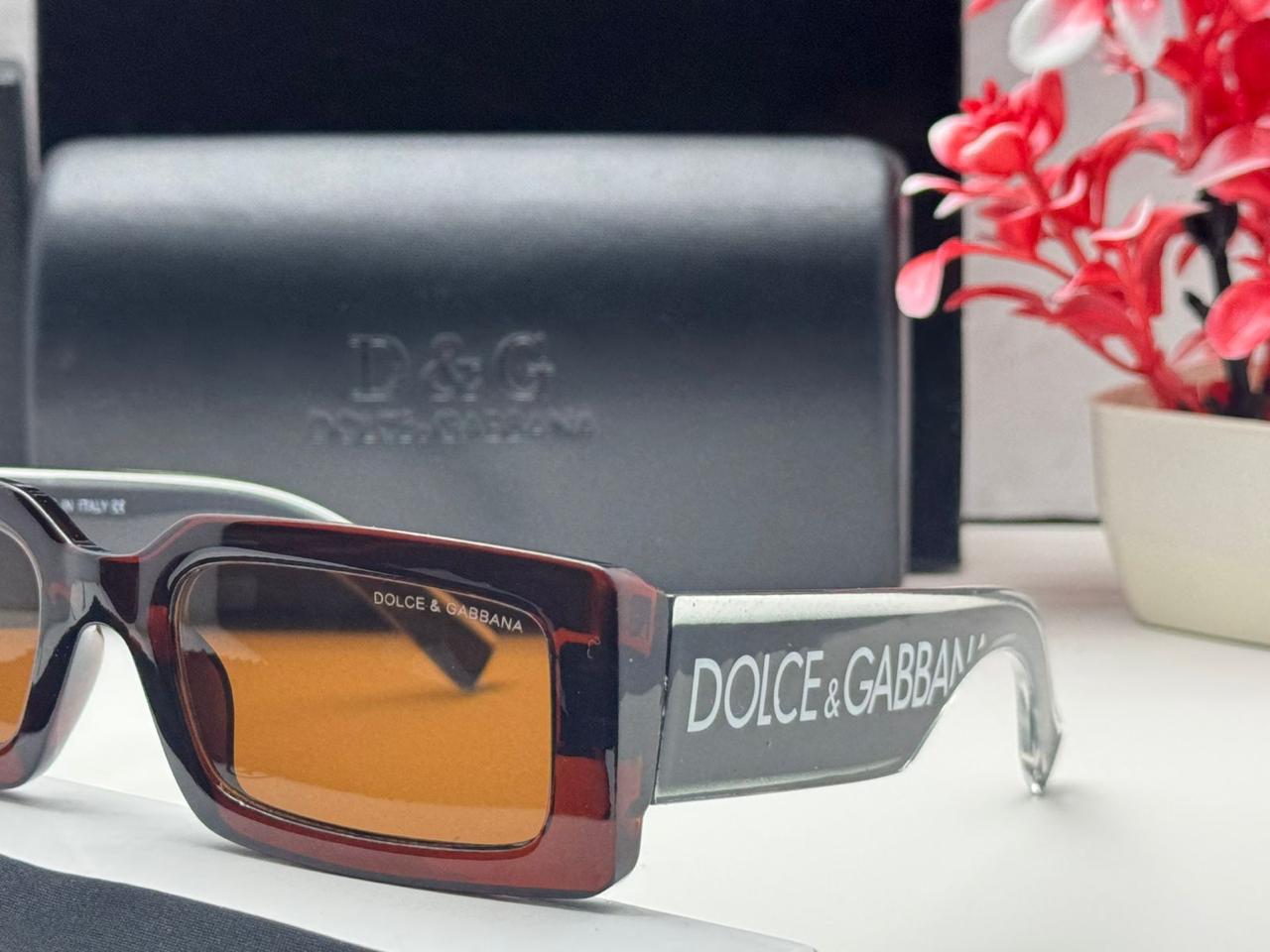 DG-3922 BROWN Oversized Square Sunglasses