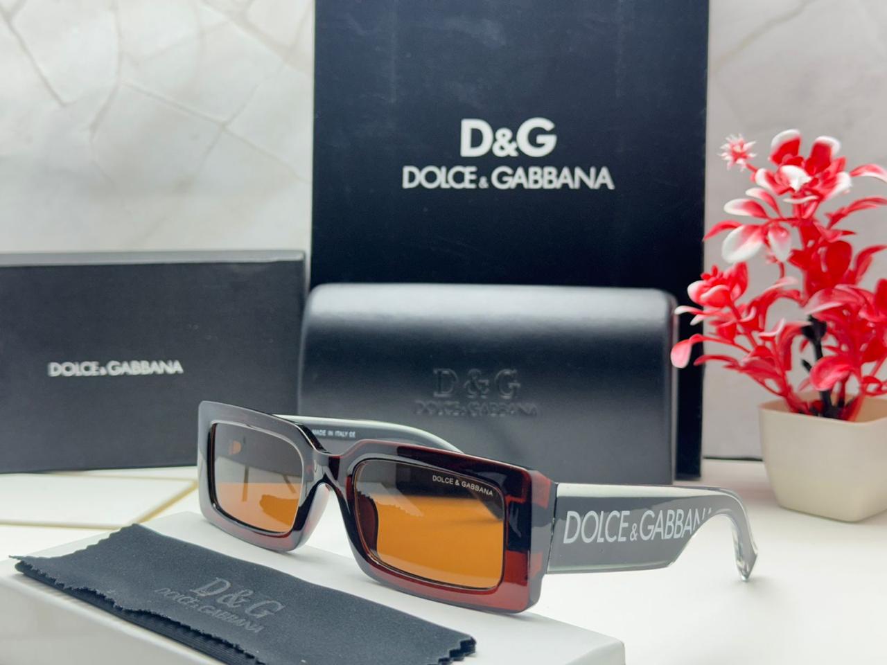 DG-3922 BROWN Oversized Square Sunglasses