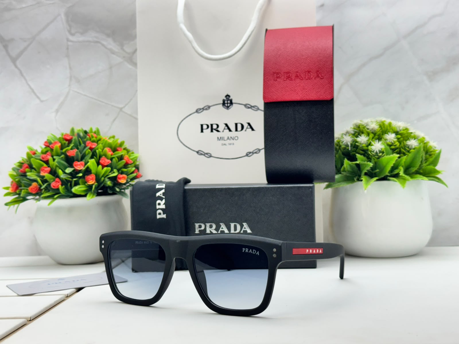 PD-666 Matte Black With Blue Lens