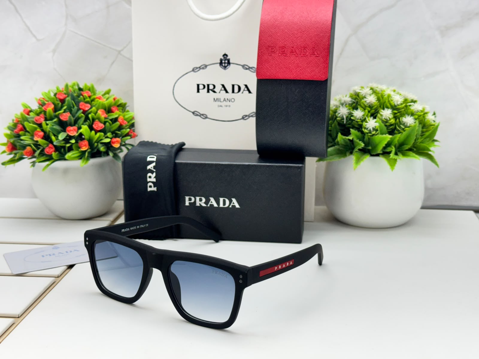 PD-666 Matte Black With Blue Lens