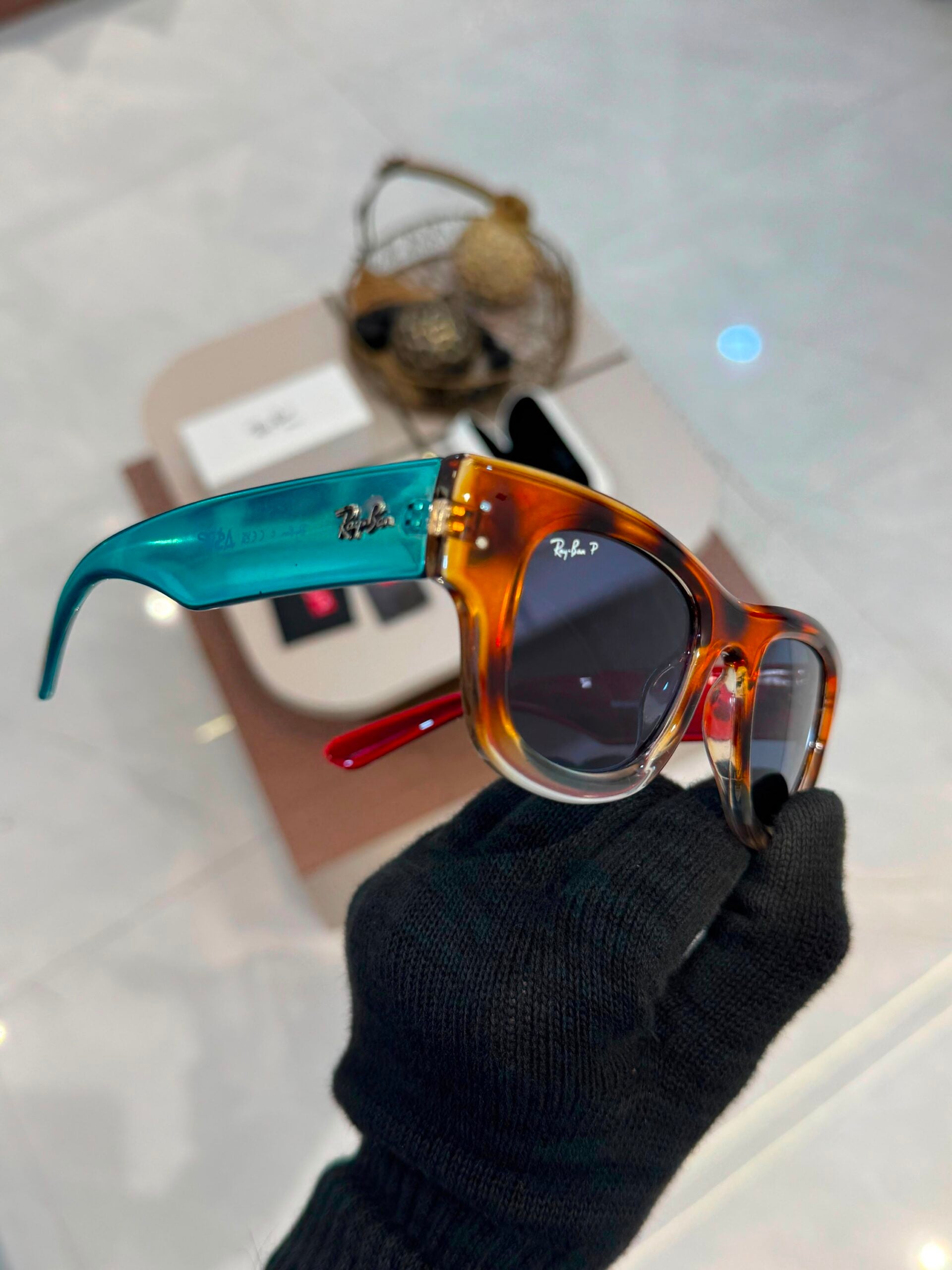 SK PUFFER EDITION (Amber Tortoiseshell / Havana with Burgundy temples)