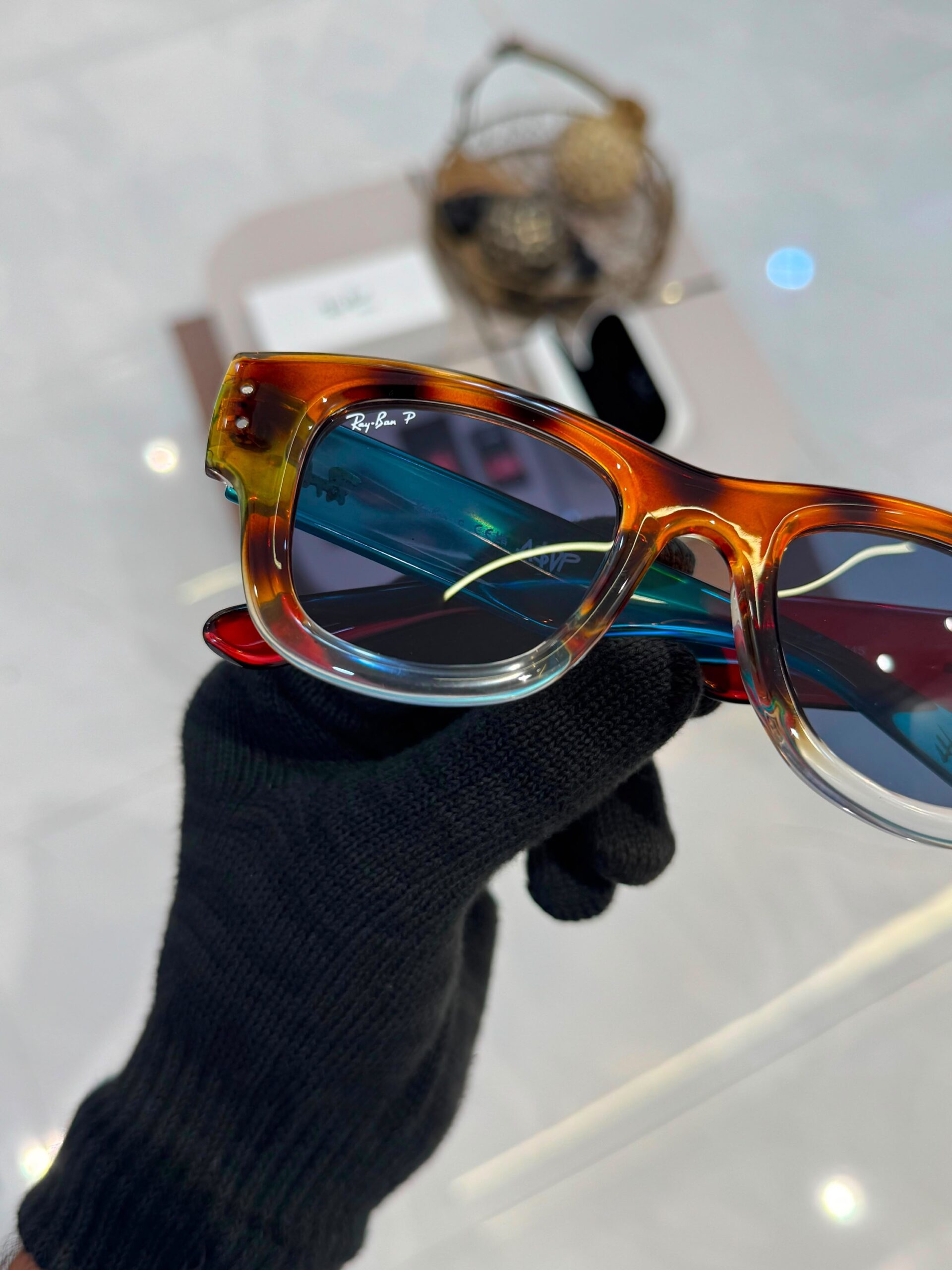 SK PUFFER EDITION (Amber Tortoiseshell / Havana with Burgundy temples)
