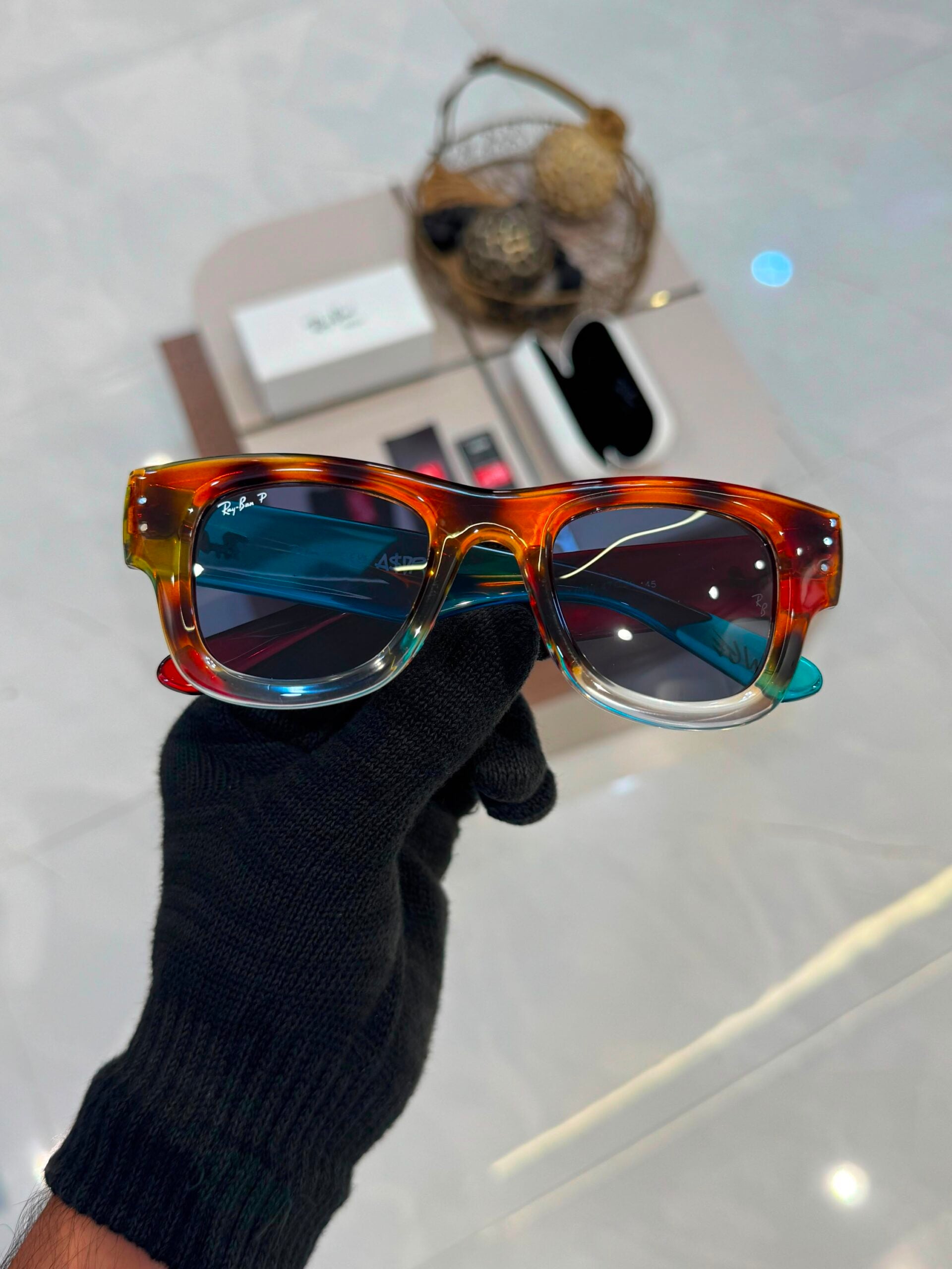 SK PUFFER EDITION (Amber Tortoiseshell / Havana with Burgundy temples)