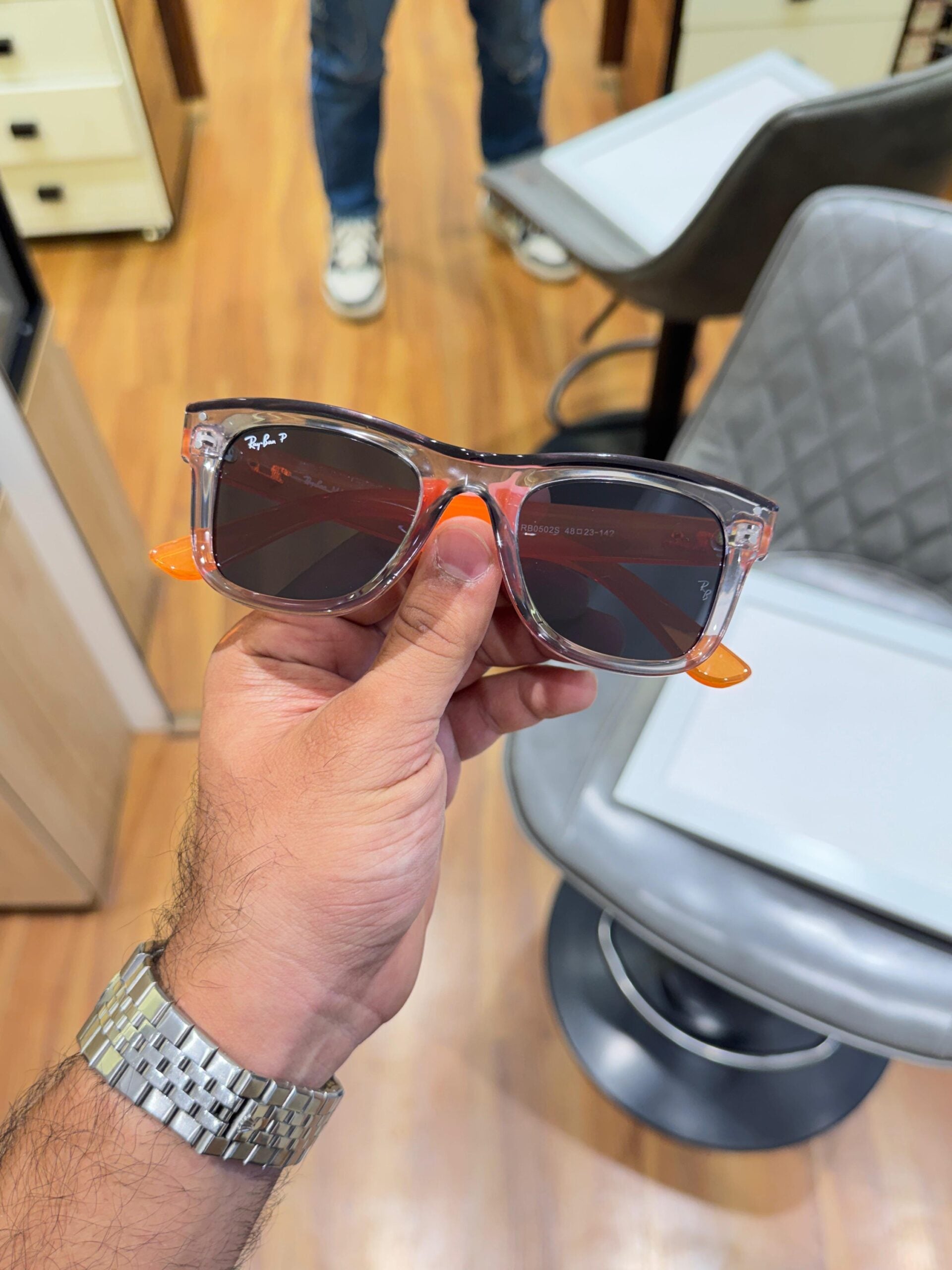 SK 0502- ORANGE BLACK LENS
