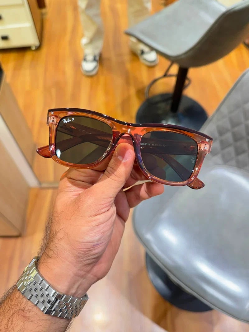 SK 0502 2-Brown/ Green lens