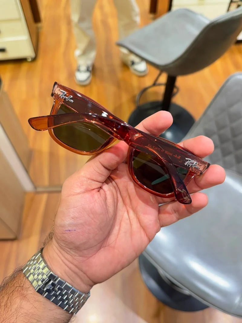 SK 0502 2-Brown/ Green lens