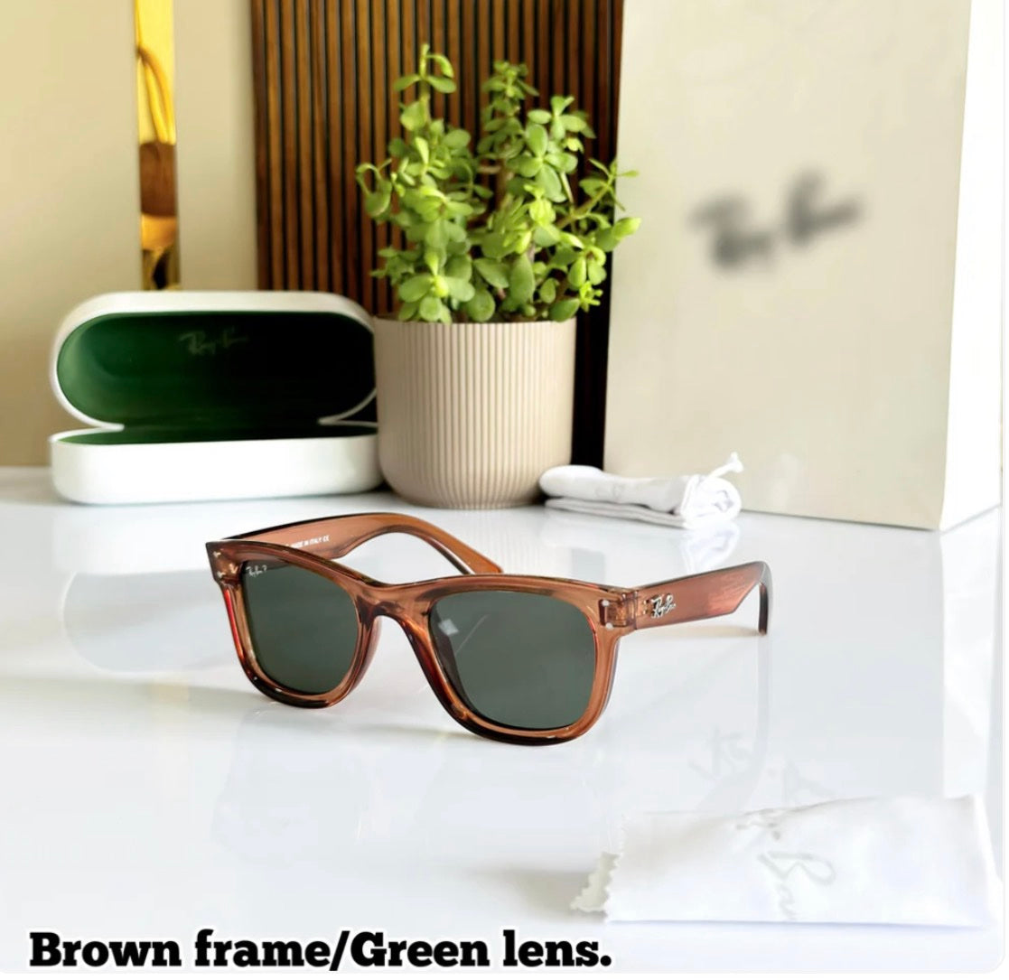 SK 0502 2-Brown/ Green lens